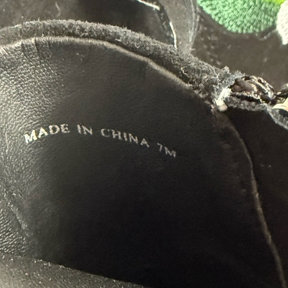 Rebecca Minkoff Black and Pink Embroidered Heeled Ankle Boots size 7 - Picture 13 of 13